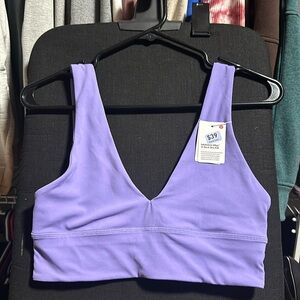 NWT lululemon Align V-Neck Bra A/B.  Color Purple.  Size 8.